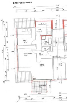 Freundliche 3-Zimmer-DG-Wohnung mit Einbauküche in Meckenbeuren