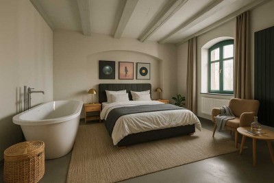 Einzigartiges Loft in Bahnhofsnähe mit EBK, Wintergarten & Klimaanlage