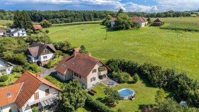 Fehring: Geräumiges Einfamilienhaus (189m²) mit großzügigem Garten in ruhiger Grünlage!