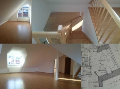 Schöne und gepflegte 3-Raum-Maisonette-Wohnung mit gehobener Innenausstattung mit EBK in Goldbach
