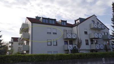 Vollmöblierte 2-Zimmer-Wohnung mit Balkon im 2. OG in Ingolstadt Nord