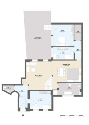 "Haus im Haus" - außergewöhnliche 4-Zimmerwohnung mit eigenem Zugang in der Innenstadt