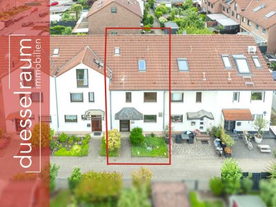 Düsseldorf-Lichtenbroich: gepflegtes Reihenmittelhaus mit Garten und Garage in ruhiger Lage