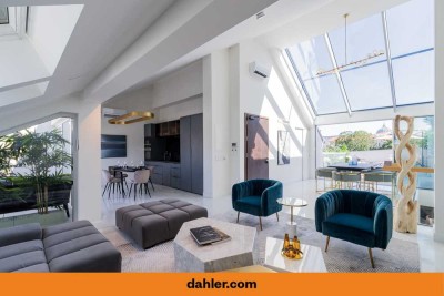 Möbliertes Luxuspenthouse auf zwei Ebenen am Krausnickpark