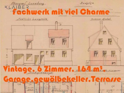 Schatztruhe am Pommeranzengarten zum Renovieren mit Garage und Dachterrasse.
