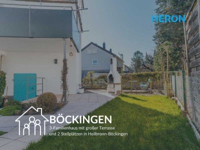 BÖCKINGEN - 3-Familienhaus mit großer Terrasse und 2 Stellplätzen in Heilbronn-Böckingen