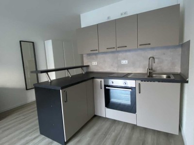 Neubau 2019: Möblierte 1,5-Zimmer-Wohnung mit Balkon und Einbauküche in Altenbochum