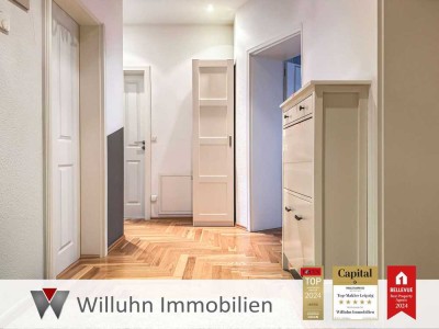 Moderne Altbauwohnung | Echtholzparkett | Fußbodenheizung | Balkon