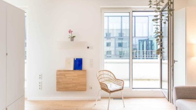 HOMESK - Neubau-Studio-Apartment mit Dachterrasse und Concierge-Service an der East Side Gallery