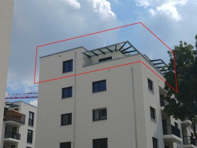 Dachgeschosswohnung mit 20 m² Balkon und großzügigem Wohn-Koch-Essbereich