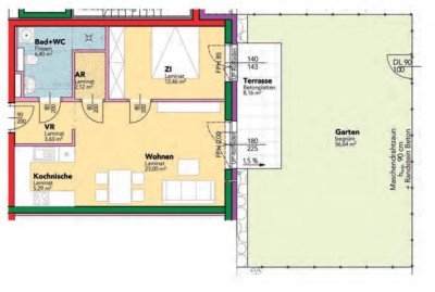 Haag. Erstbezug 53 m² Miete mit Kaufrecht.