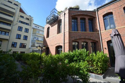 Klosterhöfe: Traumhaftes 1 Raum-Industrie-Loft m. Terrasse
