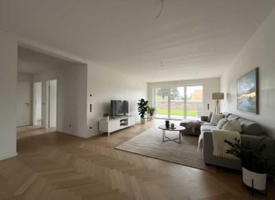 Neubau-Gartenwohnung mit großer Terrasse & Privatgarten - letzte verfügbare Wohnung!
