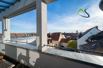 Möblierte Dachterrassenwohnung in zentraler Innenstadtlage nahe der Donau
