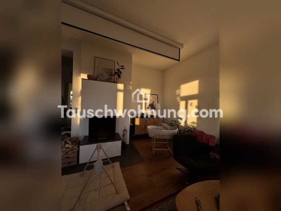 Tauschwohnung: Moderne 2,5 Zimmer mit Kamin, Wohnküche und Balkonen