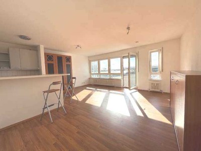 Großzügiges, TEIL-MÖBLIERTES Einzimmer-Apartment mit Balkon in Walldorf