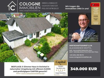 FREISTEHENDES 5-ZIMMER HAUS MIT GROßZÜGIGEM GARTEN, GARAGE UND AUSBAURESERVE - PROVISIONSFREI!