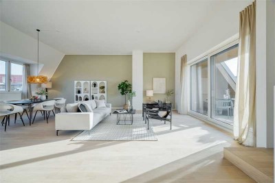 Der Luxus, niemanden über sich zu wissen. Dachneubau mit Rooftop-Terrasse