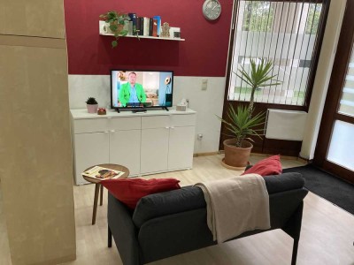 vollmöblierte 1-Zimmer Wohnung mit Terrasse in Beuren