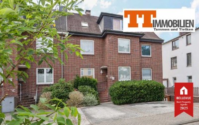 TT bietet an: Charakteristische Wohnung mit Garten, Garage, PKW-Stellplatz in Wilhelmshaven!