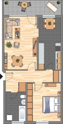 2-Zimmer-Wohnung in Lilienthal