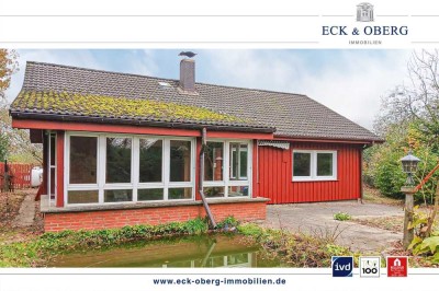 Im Grünen // Einfamilienhaus u. Gästehaus (Bungalowstil) sofort bezugsfrei in 24361 Damendorf!