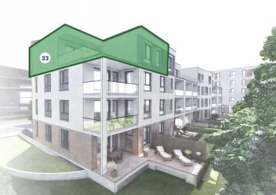 Achtung! - Letztes Penthouse 111m²/ Außergewöhnlich & Neu in 1A Lage am Schlosspark von Senftenberg