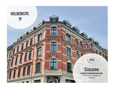 Provisionsfrei: ETW in Bestlage an der Weißen Elster mit Balkon und Aufzug