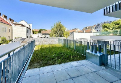 TERRASSEN-WOHNUNG - Erstbezug - 2 Zimmer - ca. 43m² NFL - EINBAUKÜCHE - Dachgarten - Garage optional
