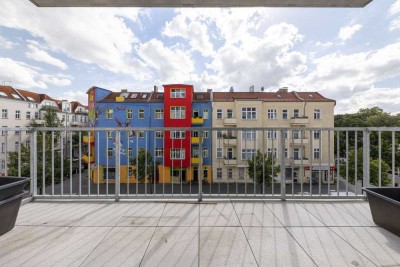 Helle 2-Zimmer-Neubauwohnung mit Südbalkon und Einbauküche