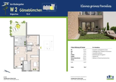 Optimal geschnittene Erdgeschosswohnung (ETW Nr. 2)