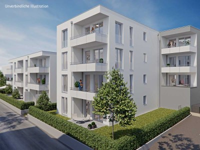 3-Zimmer-Wohnung in Fellbach »Wohnen am Bruckwiesenweg Haus 1« - Gartenanteil
