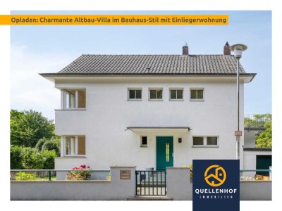 Opladen: Charmante Altbau-Villa im Bauhaus-Stil mit modernem Komfort und Einliegerwohnung