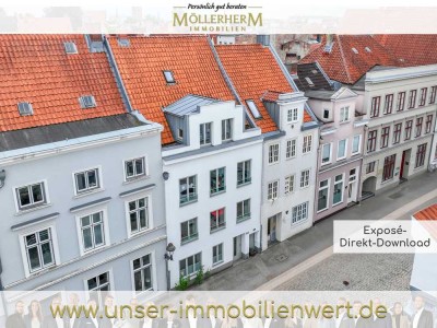 Historisches Stadthaus von 1531 mit zwei stilvoll sanierten Wohneinheiten im Herzen von Lübeck