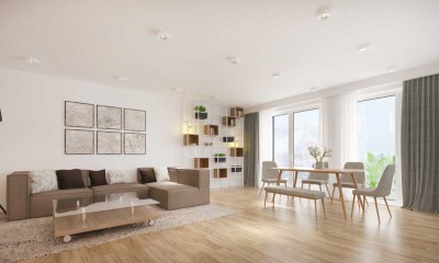 Neubau in Bad Homburg: 4.Zi.-Wohnung mit Balkon