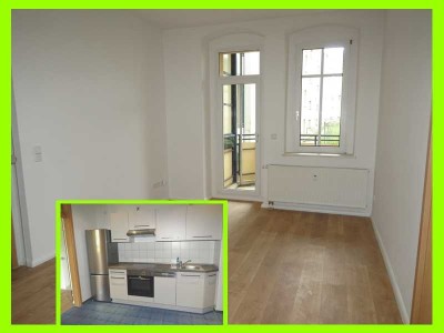 Neues Laminat - Neue EBK -  West-XL-Balkon