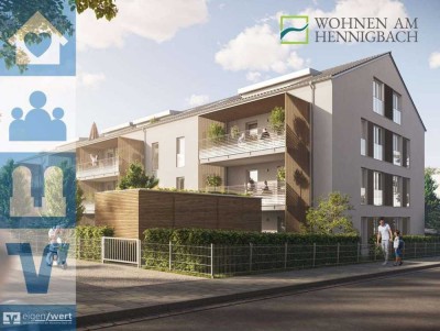 Stilvolle 3-Zi.-Neubauwohnung mit Balkon am Hennigbach in Markt Schwaben