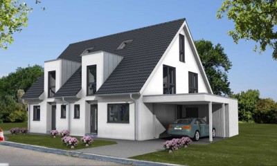 Neubau Doppelhaushälften, teilunterkellert, inkl. Grundstück ZENTRAL in LINTORF *KfW 40*