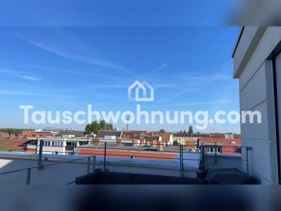 Tauschwohnung: Sonnige 2 Zimmer Neubauwohnung mit 40qm Dachterrasse