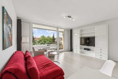 Provisionsfrei – zentrale Lage in Schwabing Nord –
saniertes Apartment mit Blick ins Grüne