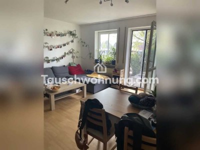 Tauschwohnung: Schöne 2-Zimmer Wohnung mit Terrasse