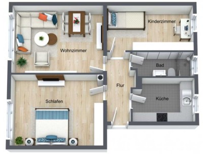 3-Zimmer-Wohnung in Mainz-Gonsenheim mit Garage und großem Gemeinschaftsgarten