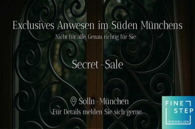 SECRET SALE VILLA in Bestlage von München - Solln