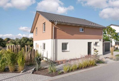 Einfamilienhaus am Feldrand, mit Ausblick