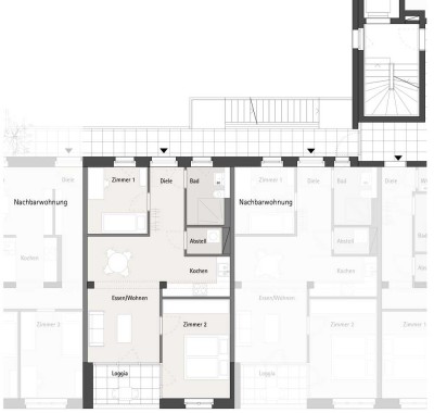 NEUBAU * 3 Zimmer mit Loggia * KFW 40 und QNG * Förderfähig