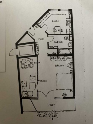 Gemütliche, schöne 2-Zimmer-Wohnung in Nürnberg zu vermieten!