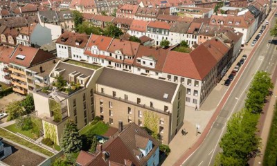 Erstbezug: Möblierte Neubauwohnung im Erdgeschoss zum Innenhof in der Innenstadt