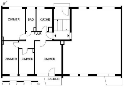 Renovierte 4-Zimmer-Wohnung mit Balkon