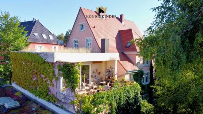 Einzigartige Jahrhundertwende-Villa mit Praxisanbau in Donaueschingen – Wohnen und Arbeiten mit Dona