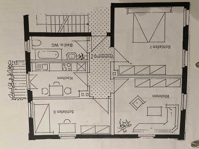 Helle und komplett sanierte 3-Zimmer-Wohnung mit Balkon in Würzburg